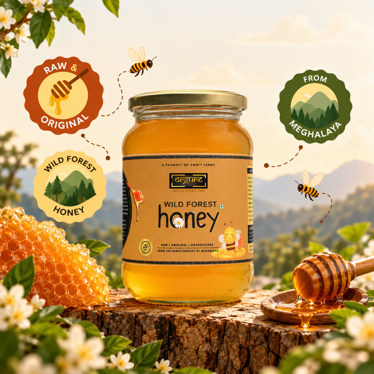 Wild Forest Honey (Meghalaya)