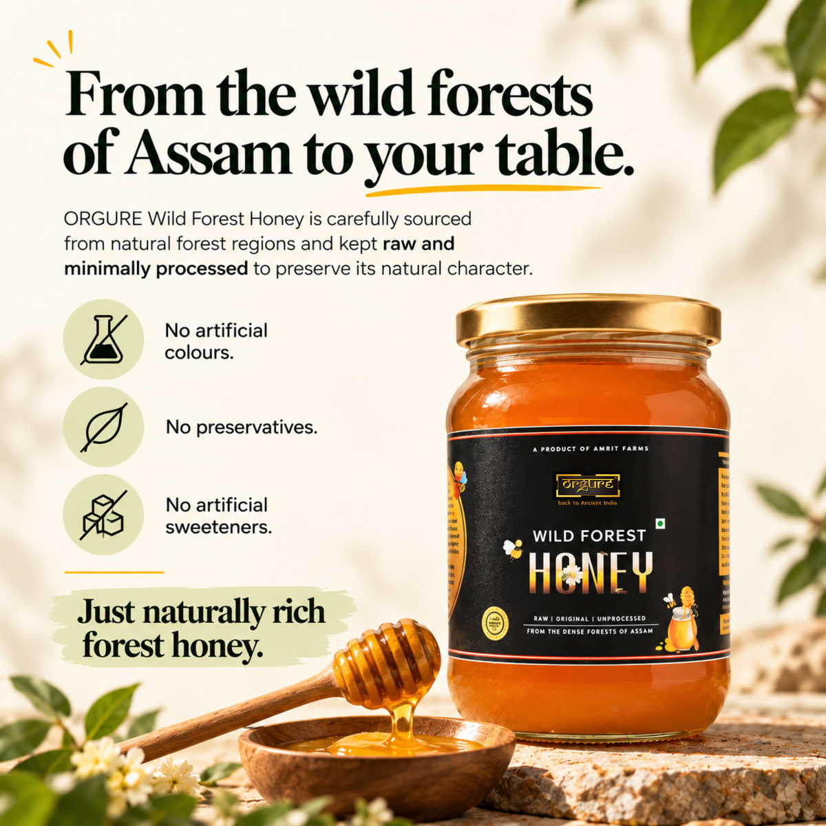 Wild Forest Honey (Assam)