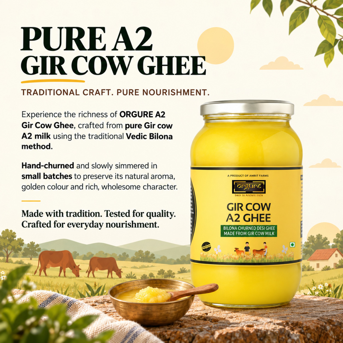 A2 Gir Cow Ghee