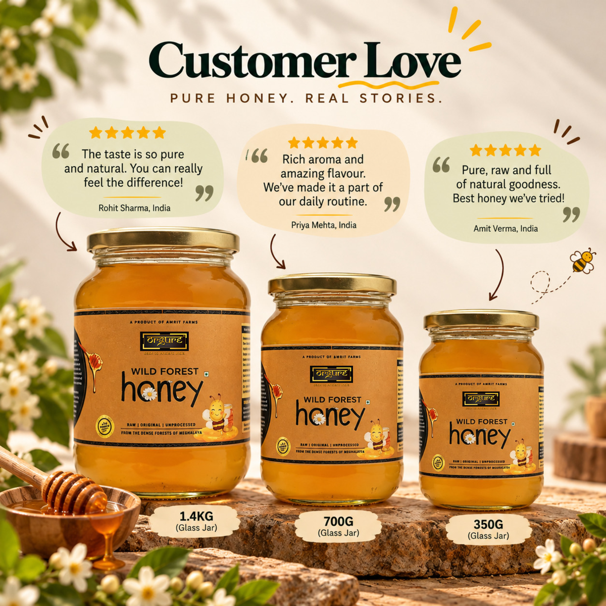 Wild Forest Honey (Meghalaya)