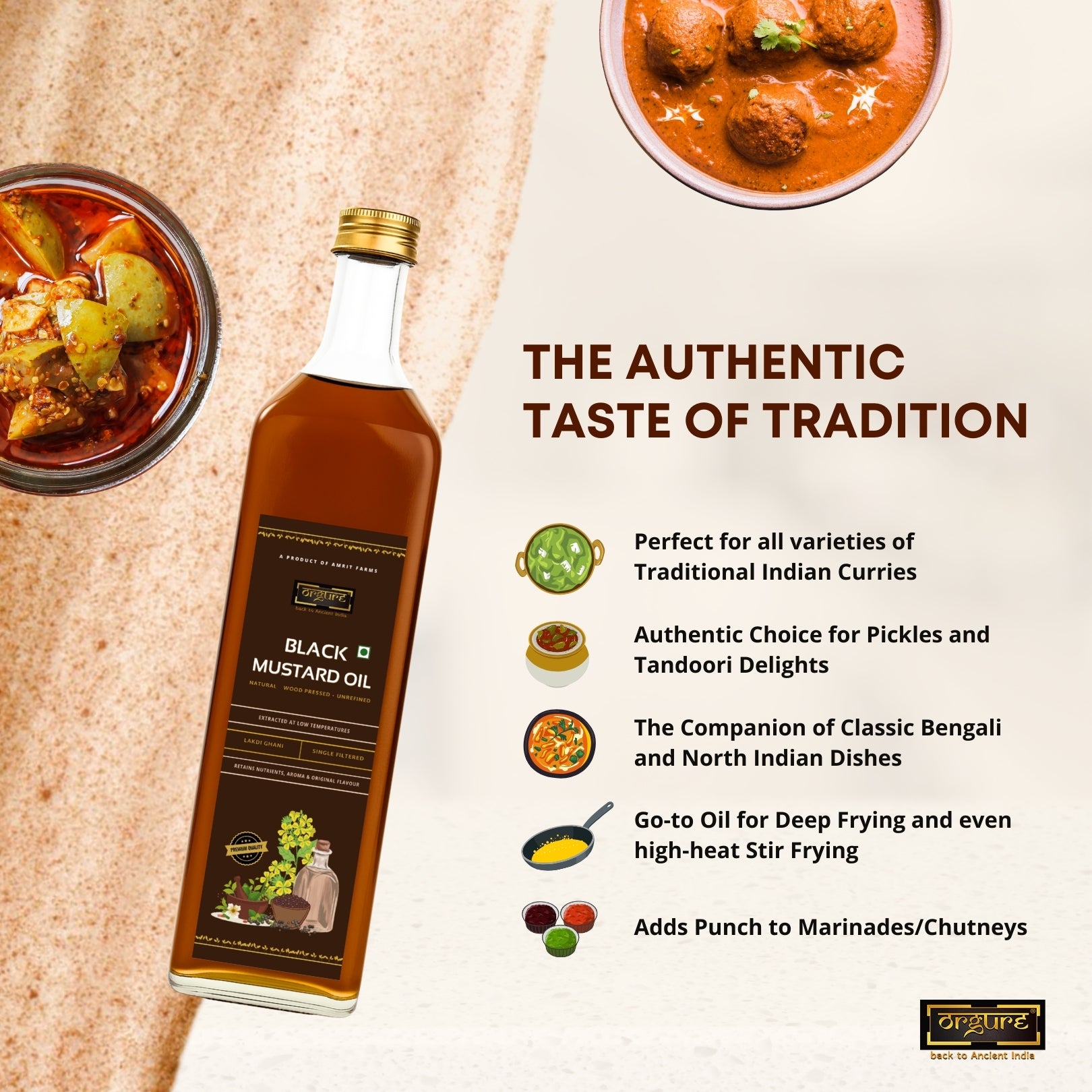 Wood Pressed Black Mustard Oil