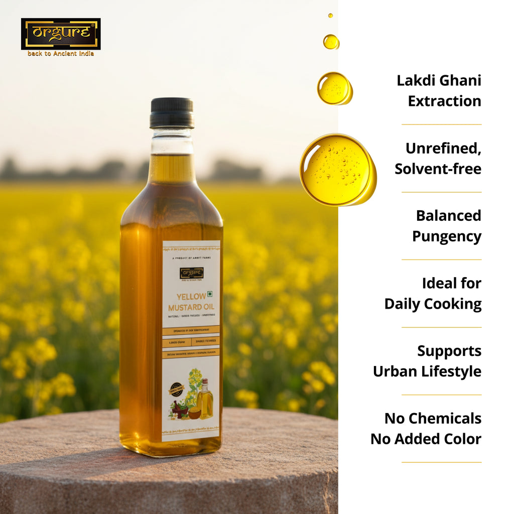 Wood Pressed Yellow Mustard Oil