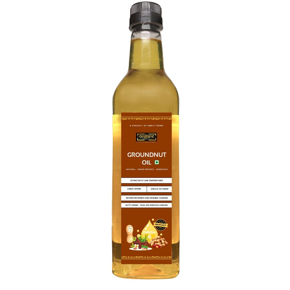 Wood Pressed Groundnut Oil