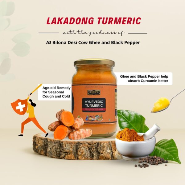 Lakadong Turmeric with Black Pepper and Ghee